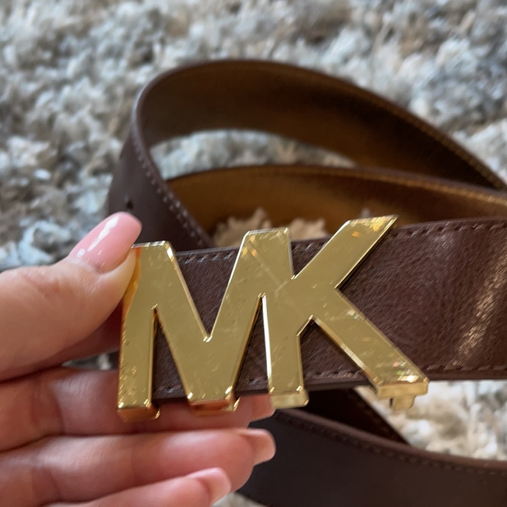 Women’s brown Michael Kota belt -large
